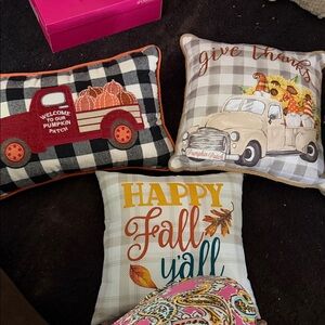 Autumn Harvest Decorative Pillow Set